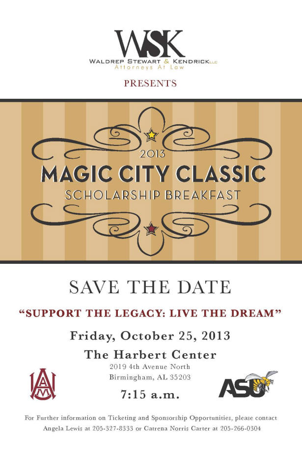 Save The Date | Support the Legacy: Live the Dream